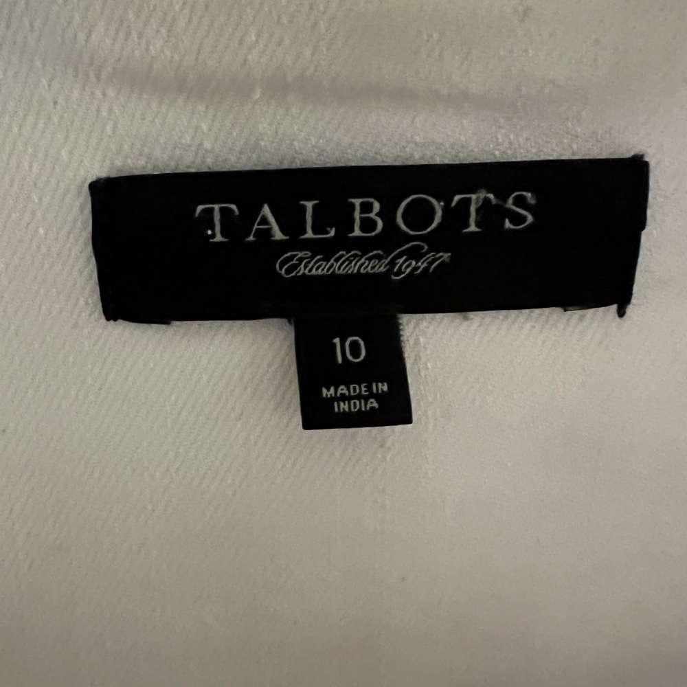 Talbots White denim Jacket - Picture 2 of 4